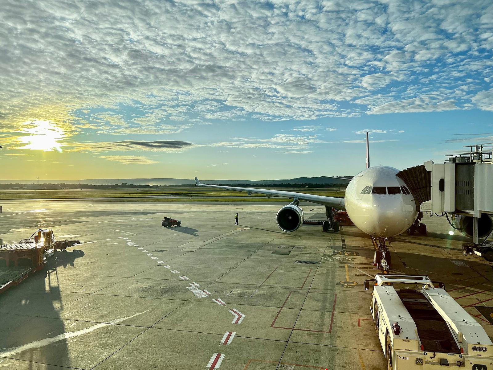 Perth Airport, morning in July 2022